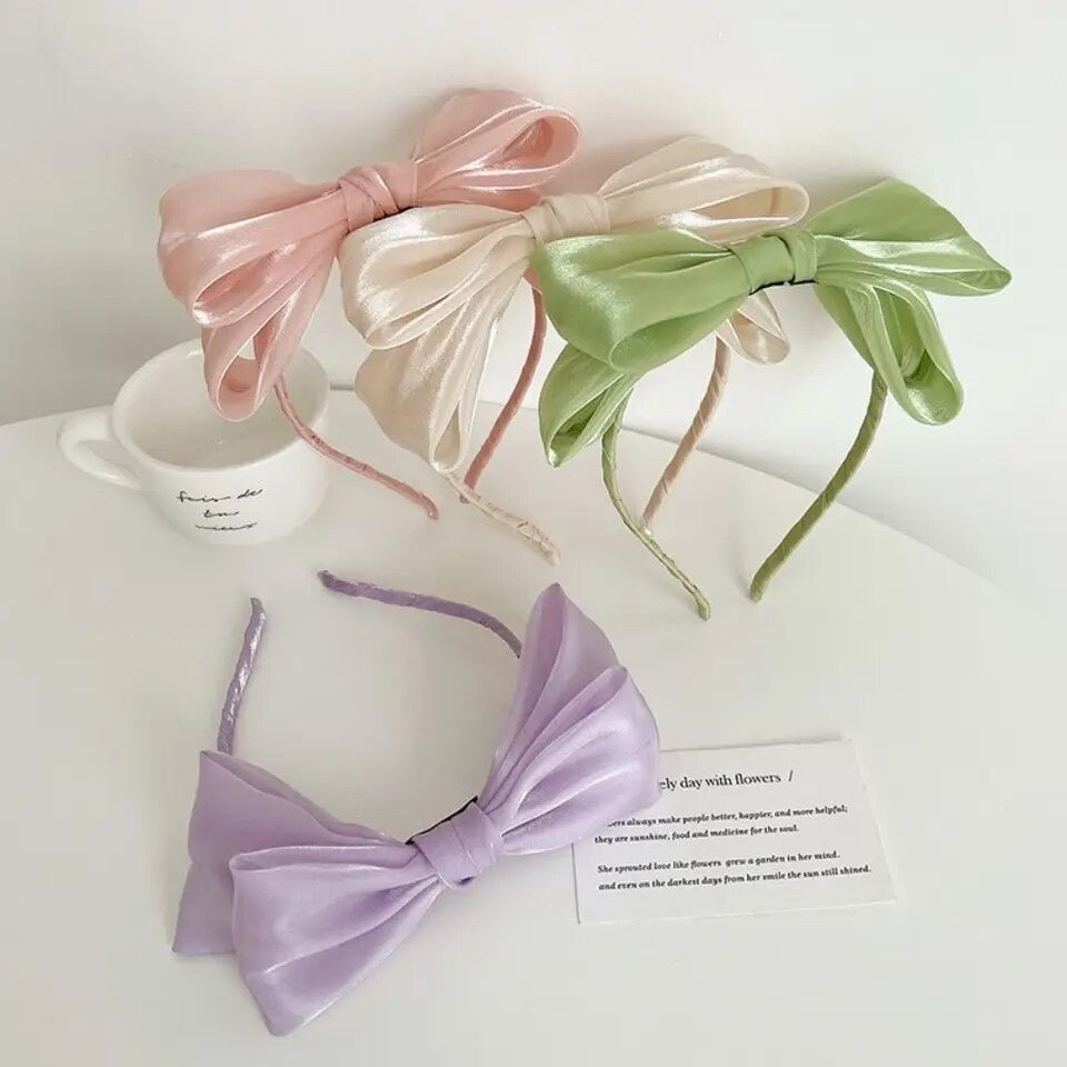 Large Shimmer Chiffon Bow EOTW accessories