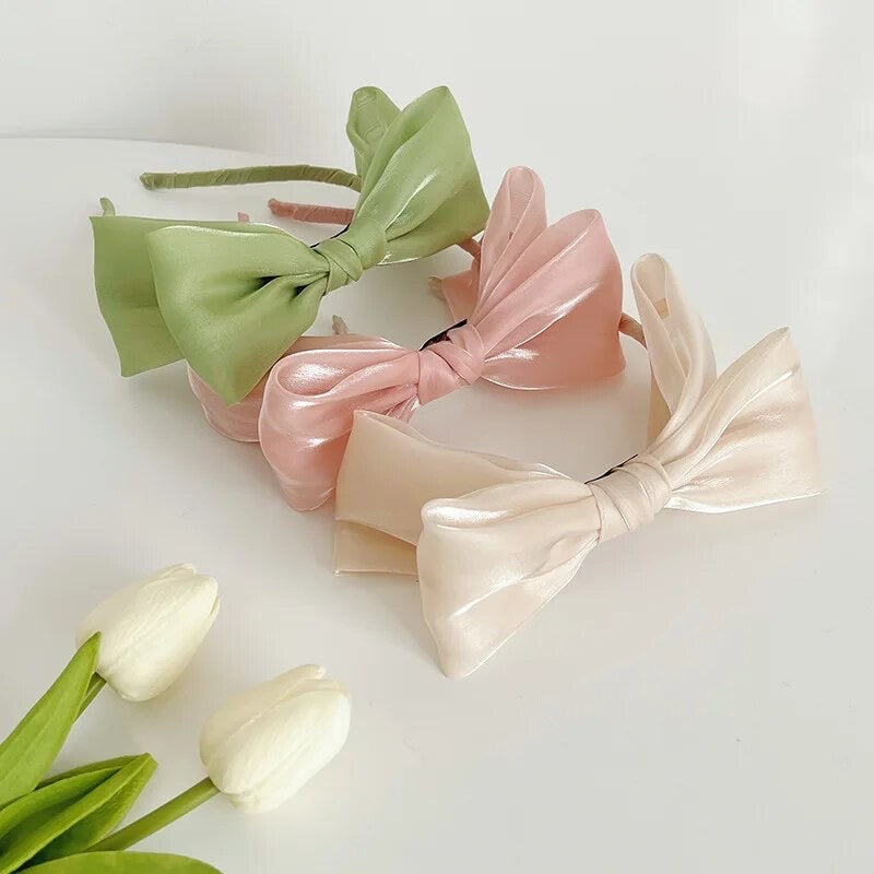 Large Shimmer Chiffon Bow EOTW accessories
