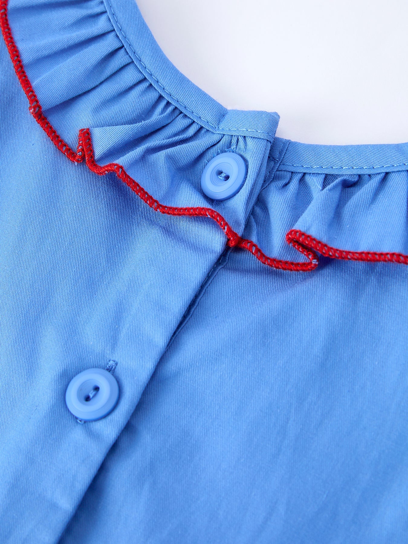 Valentine's Day Toddler Girl Heart Applique Blue Dress