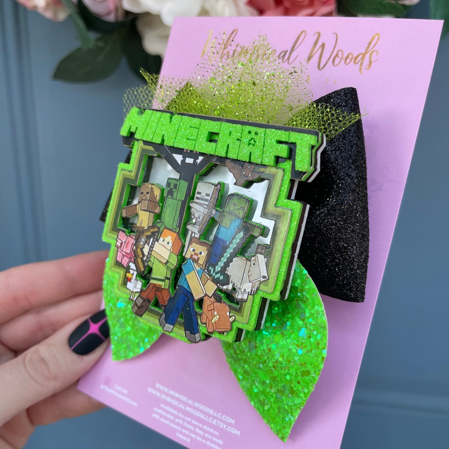 Minecraft Scenery Shaker Harlow Bow 4”