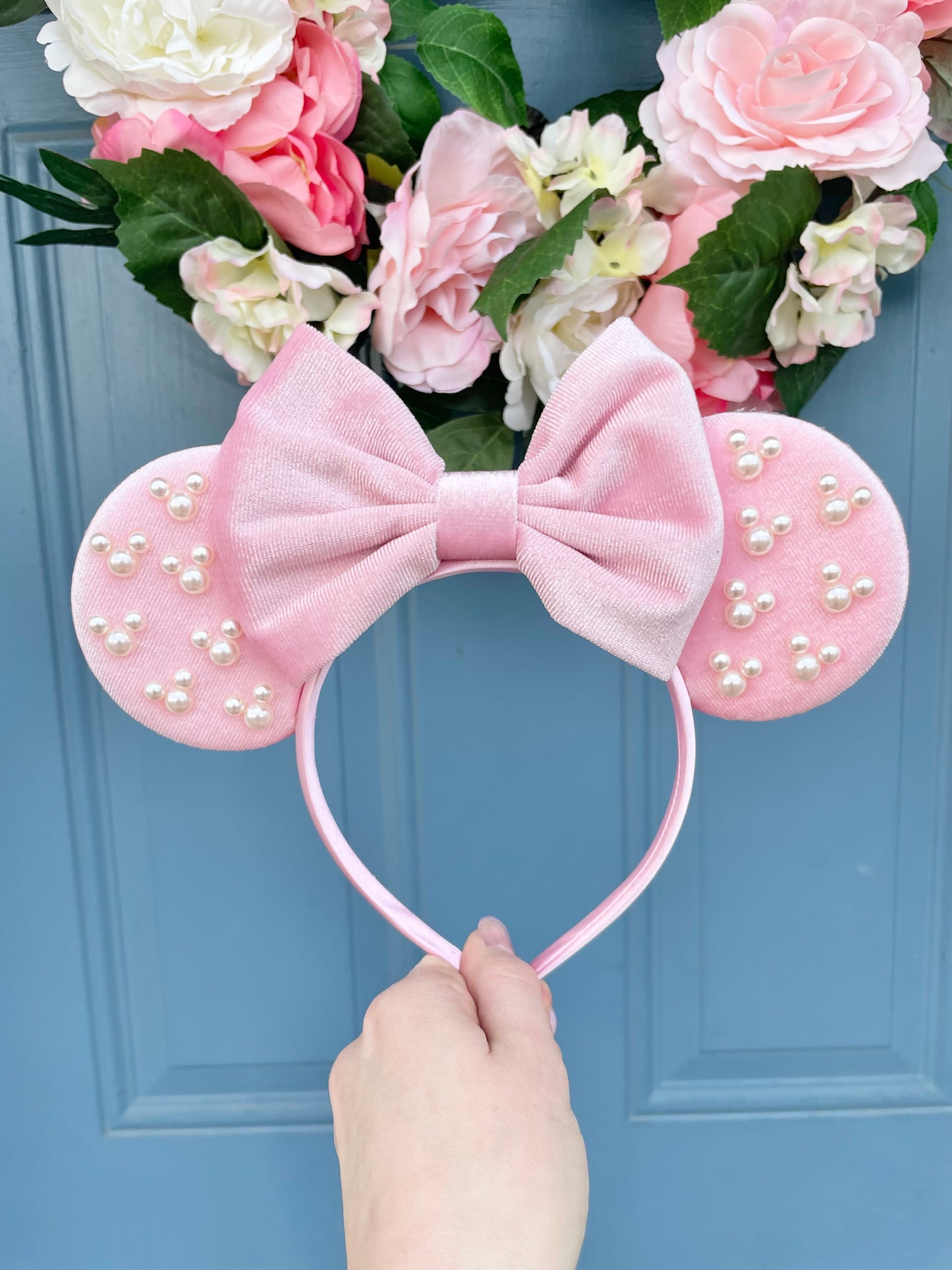 Light Pink Velvet Mouse Ears EOTW