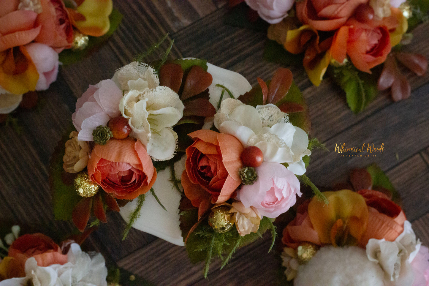 Pumpkin Spice Mini Floral Piggies