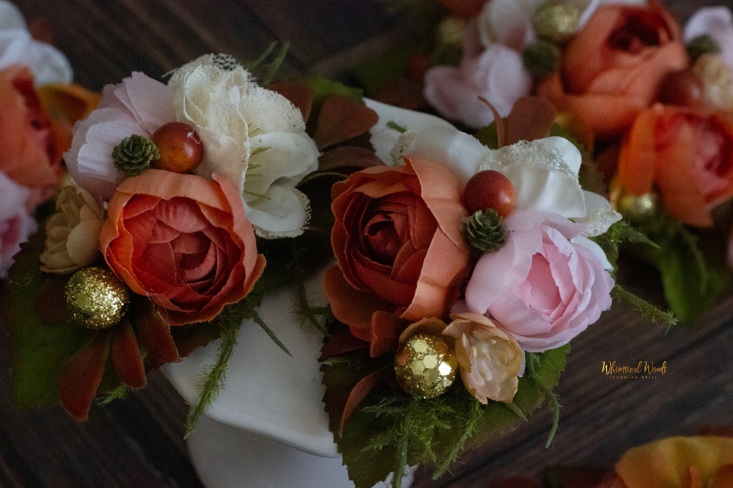 Pumpkin Spice Mini Floral Piggies
