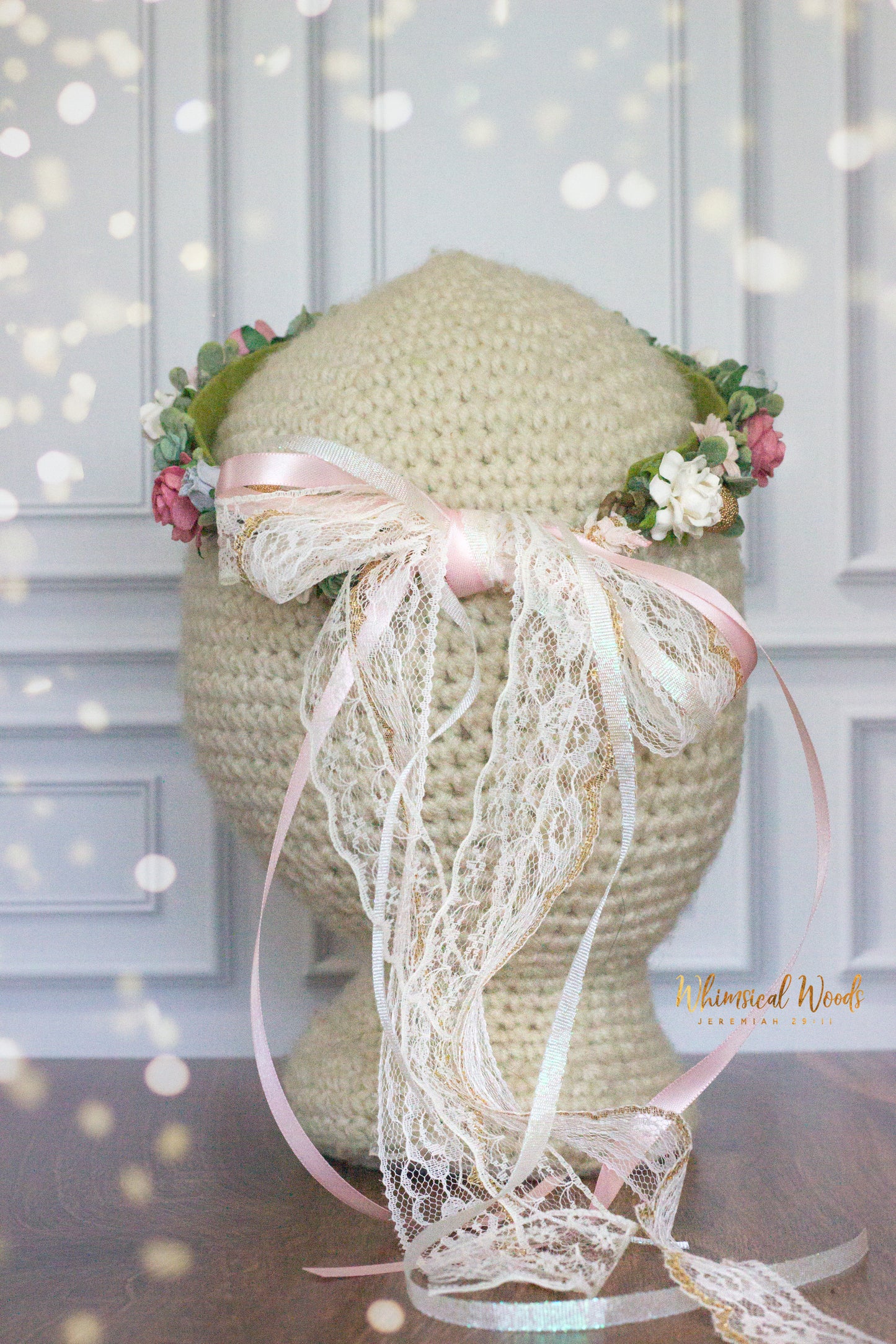 Enchanted Flower Crown Halo handmade