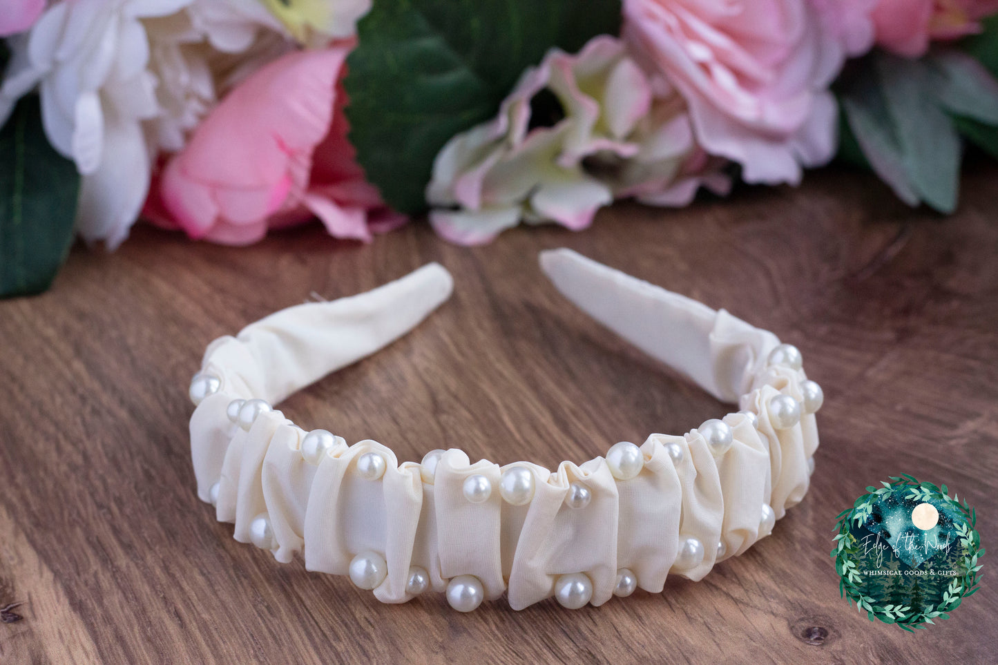 Pastel Spring Pearl Ruched Headbands EOTW