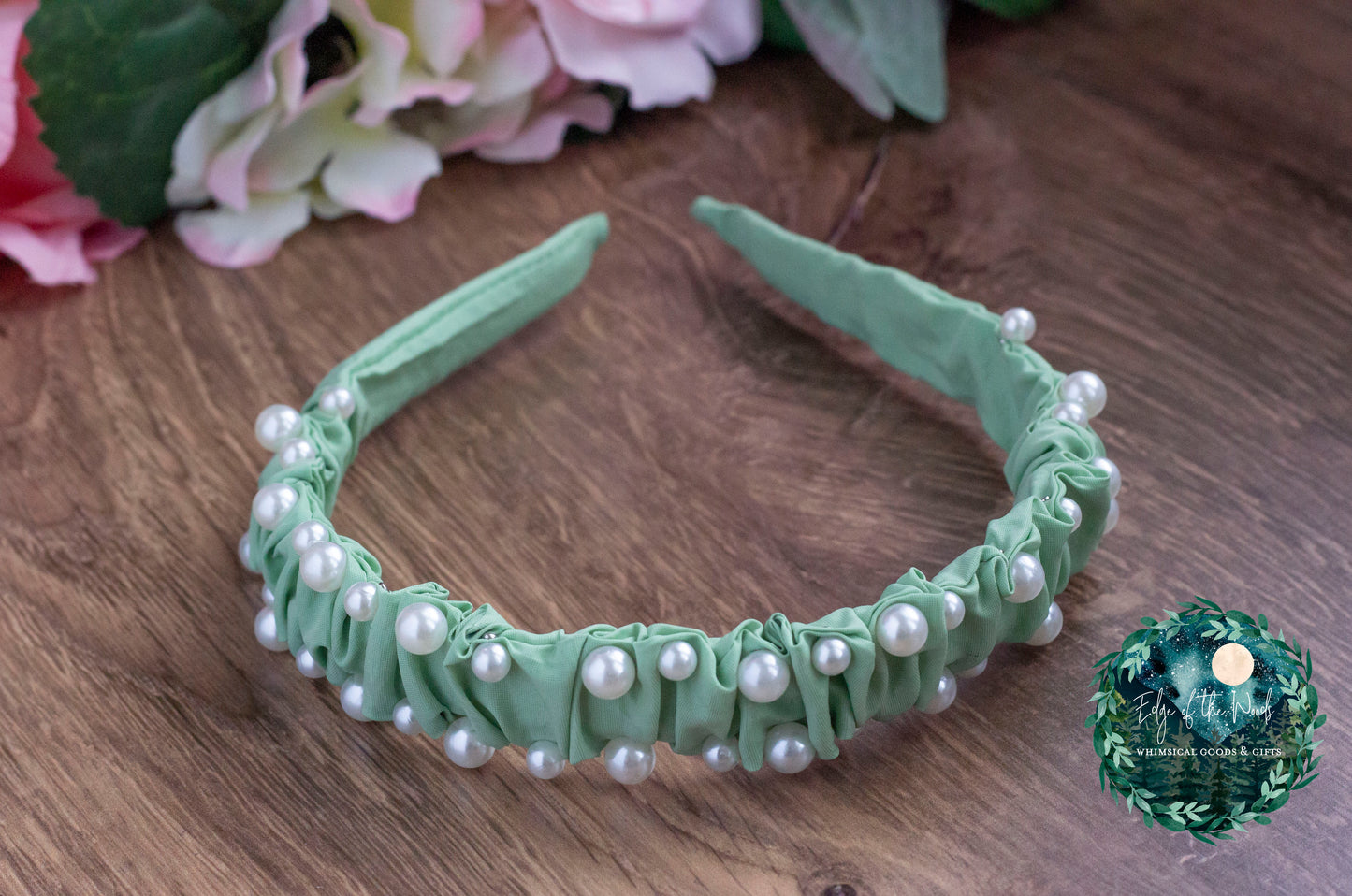 Pastel Spring Pearl Ruched Headbands EOTW