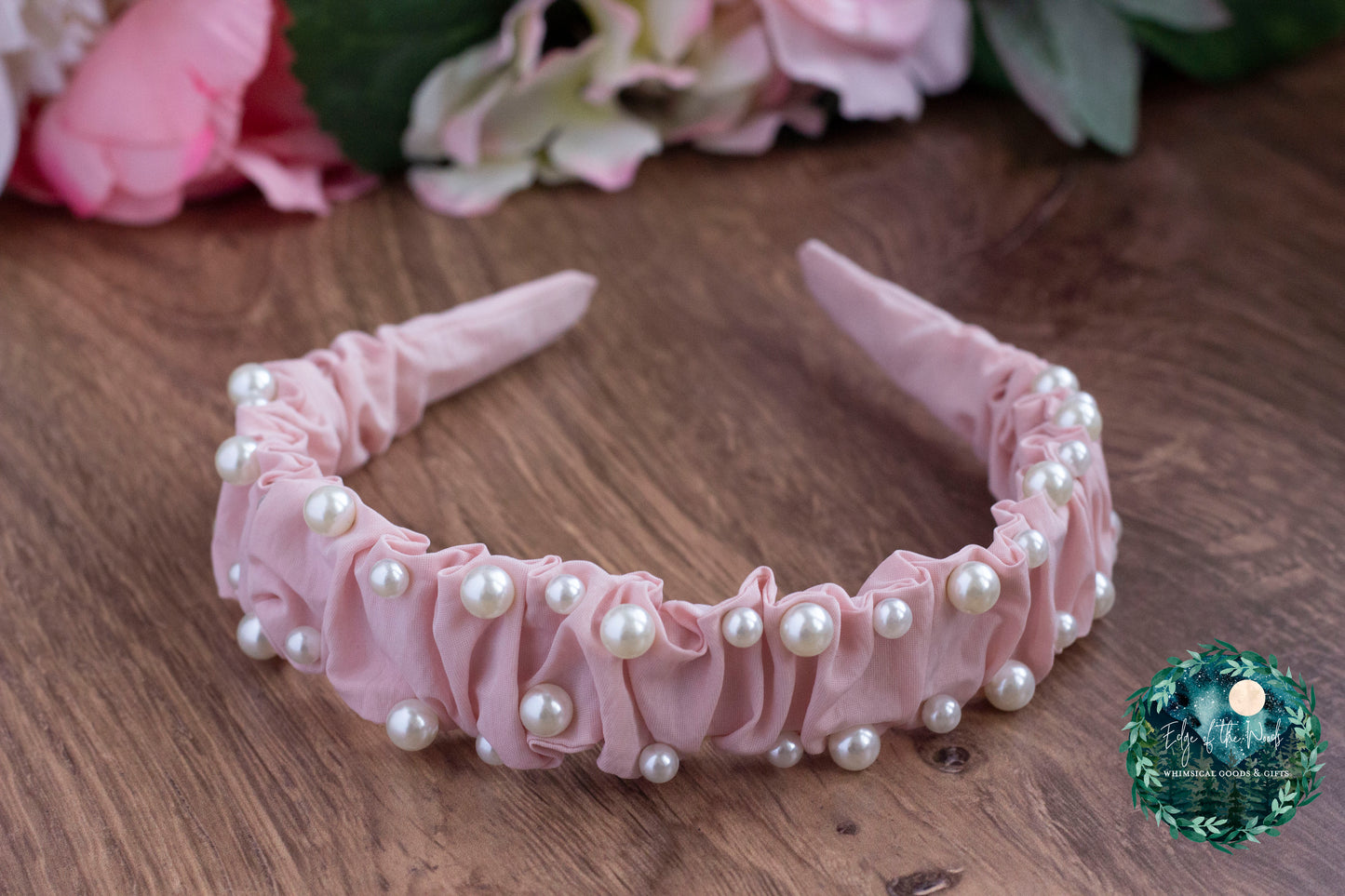 Pastel Spring Pearl Ruched Headbands EOTW