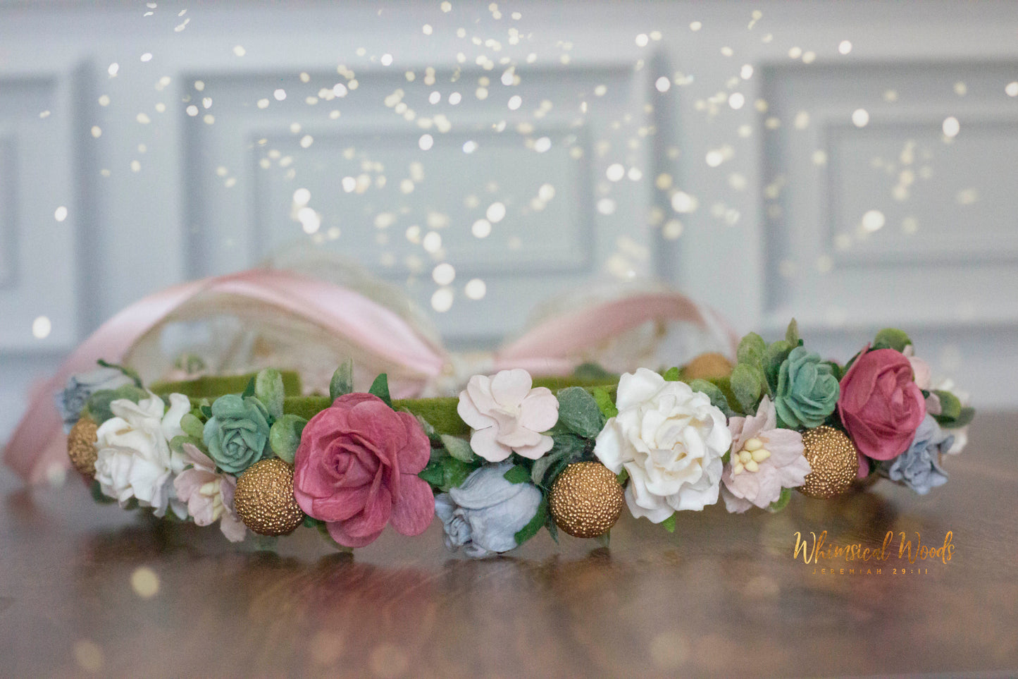 Enchanted Flower Crown Halo handmade