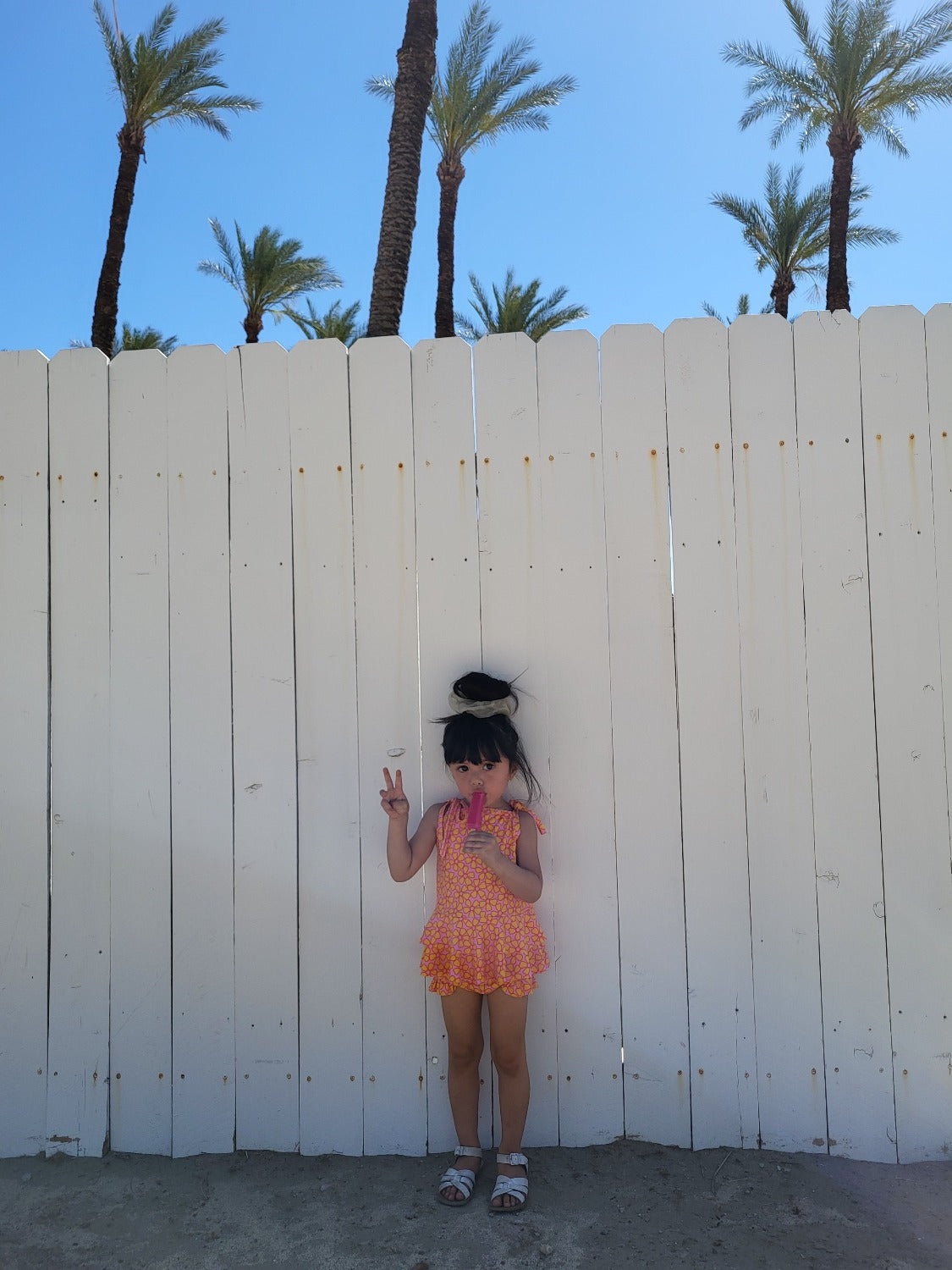 Pink and Yellow Two Piece Ruffle Swimsuit Baby Toddler Girls