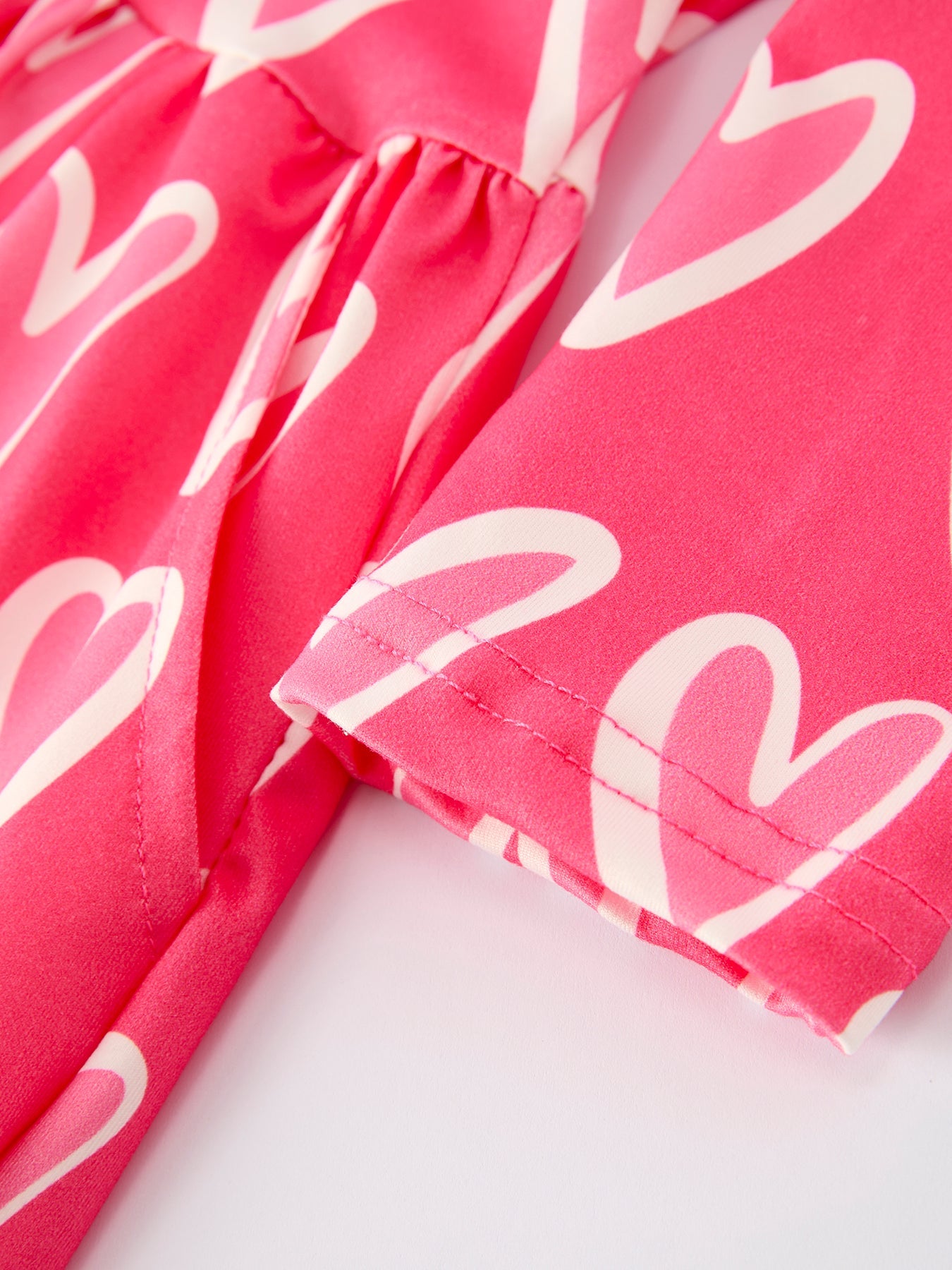 Valentine’s Day Girls Dress Bundle – Sweetheart Heart Print, Solid Pink, Checker Bow Design