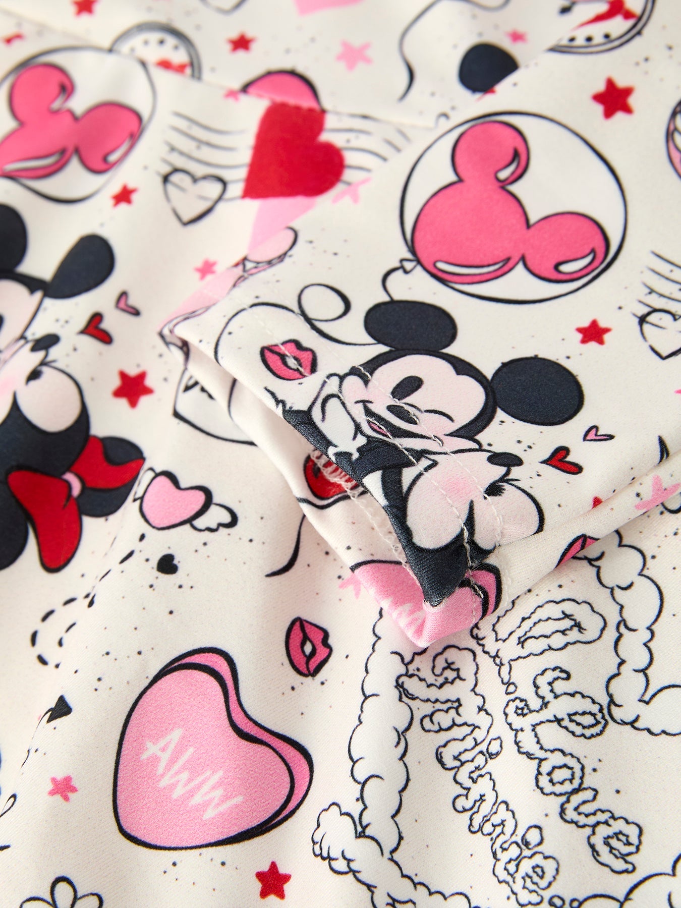 Valentine's Day Girls' Long Sleeve Letter Print Dress