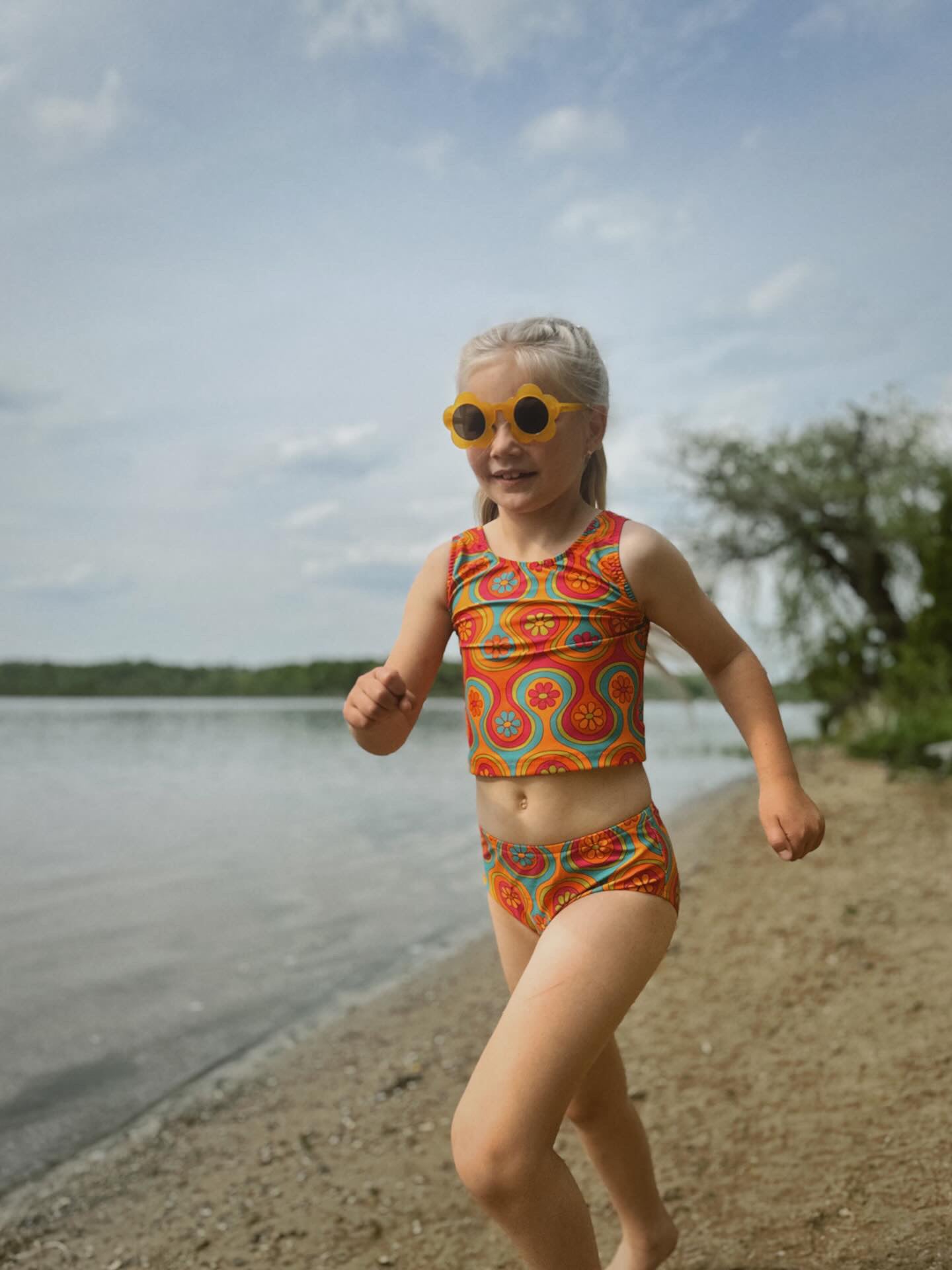 Groovy Two Piece Swimsuit for Girls