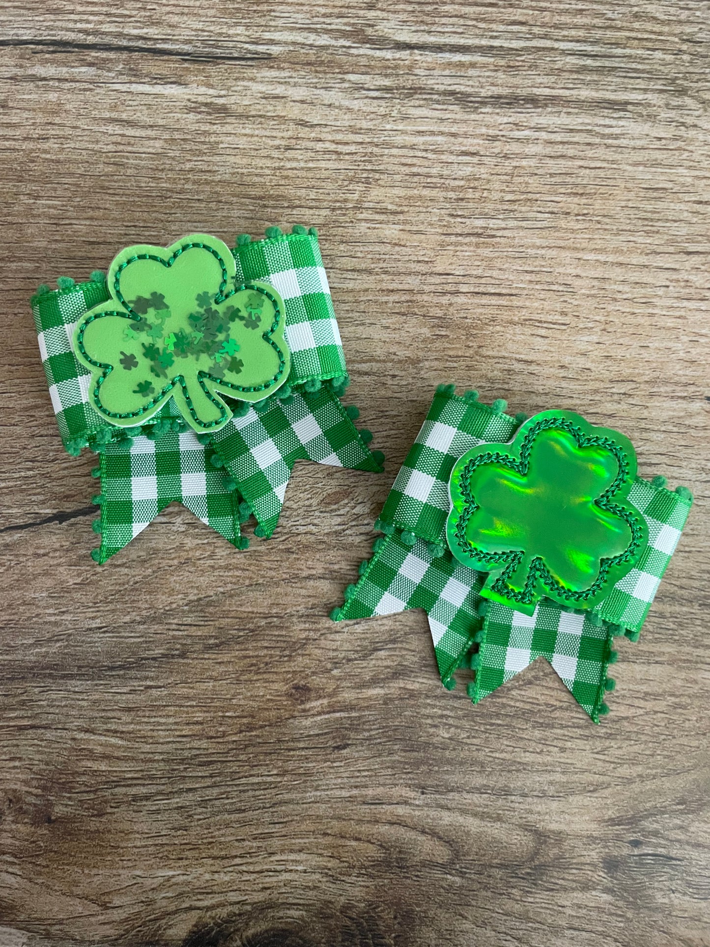 Adorably Lucky Plaid Bow- you choose center style
