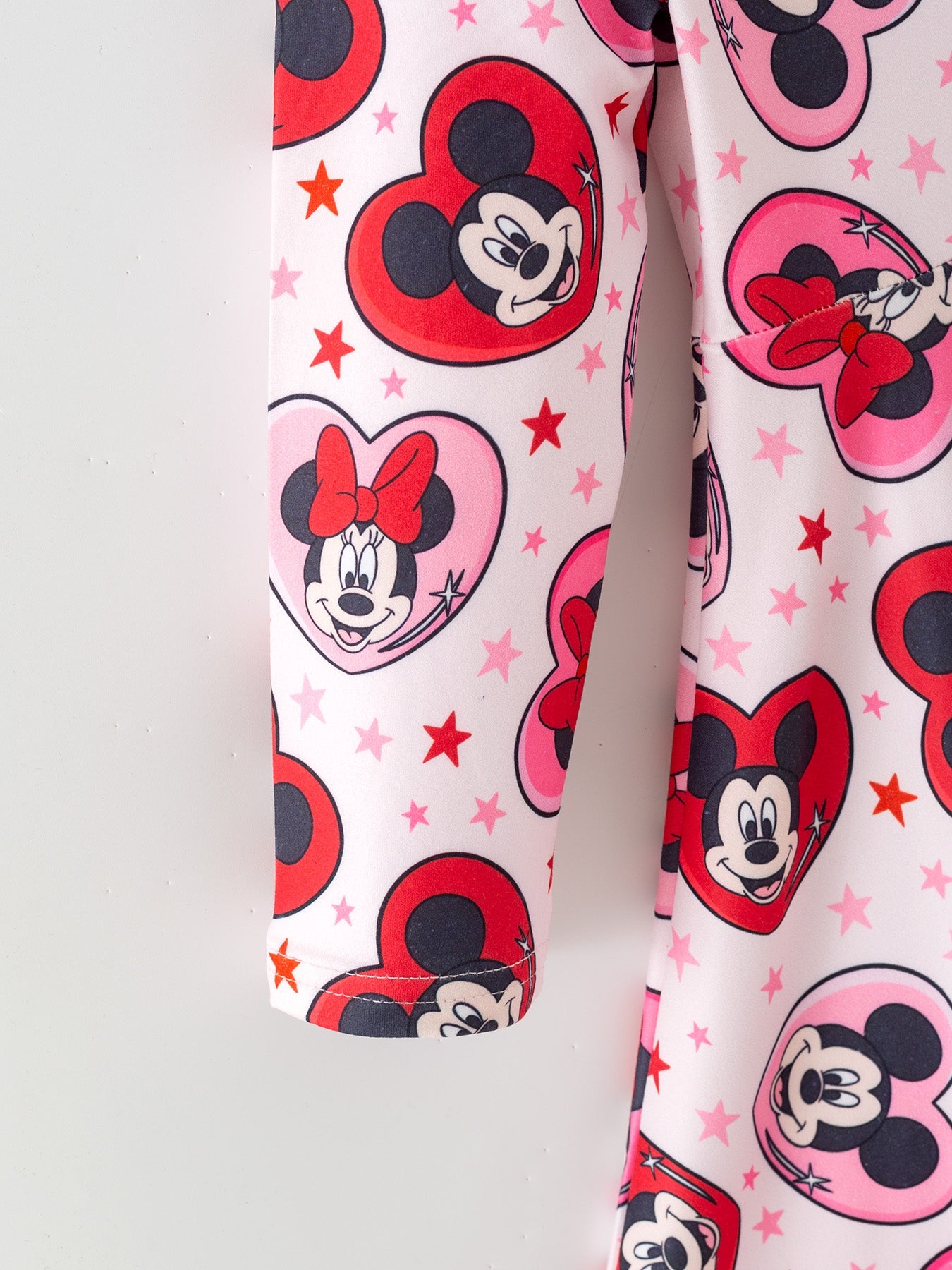 Valentine's Day Girls Long Sleeve Dress – Pink Character Heart Outfit