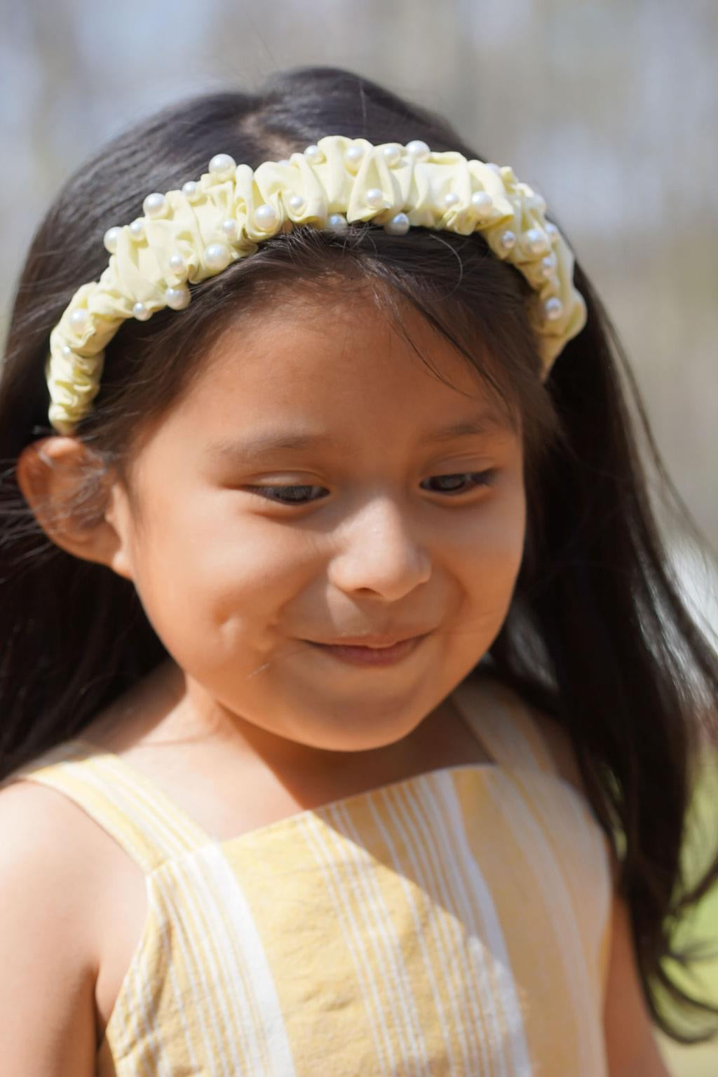 Pastel Spring Pearl Ruched Headbands EOTW