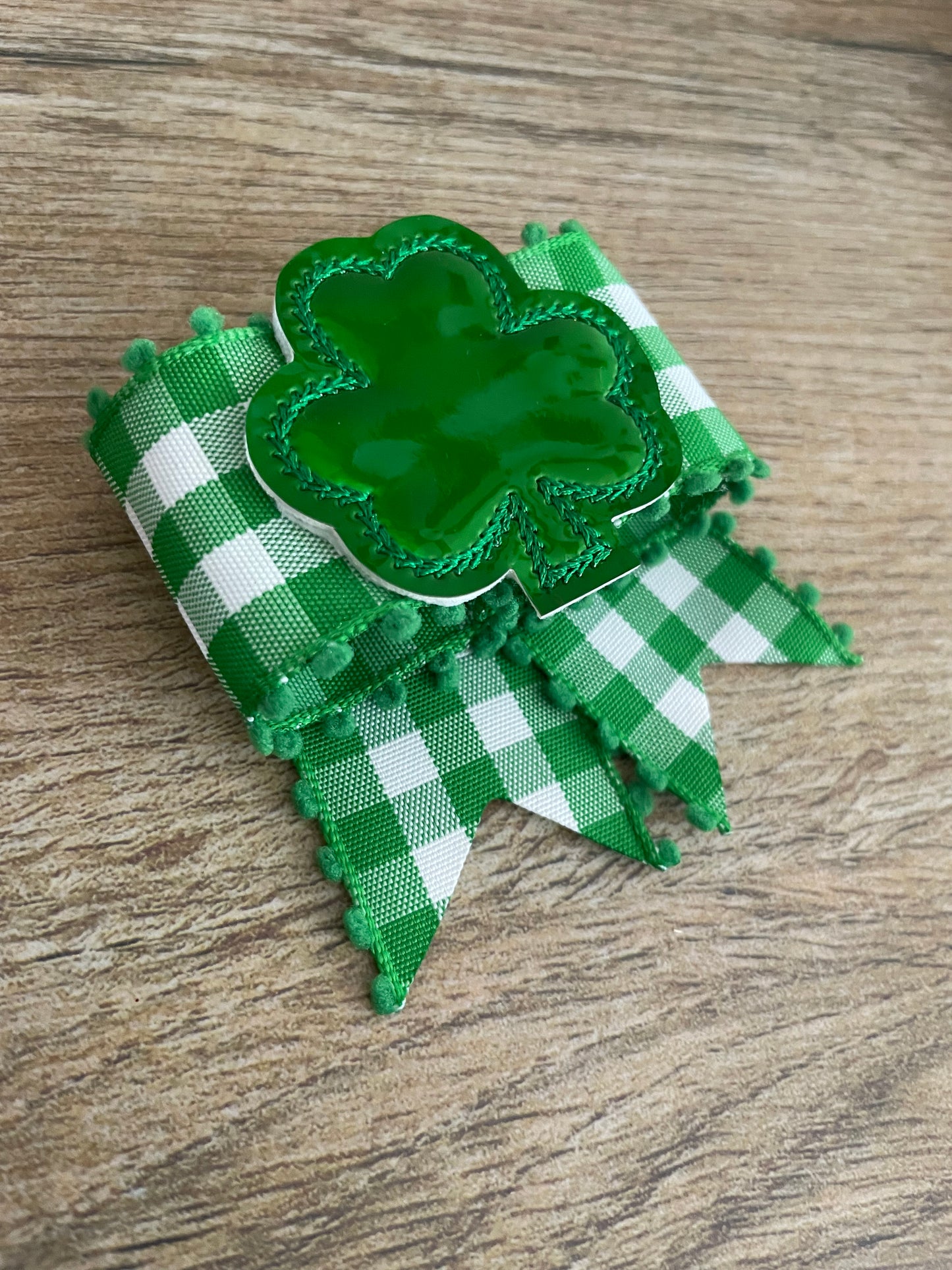 Adorably Lucky Plaid Bow- you choose center style