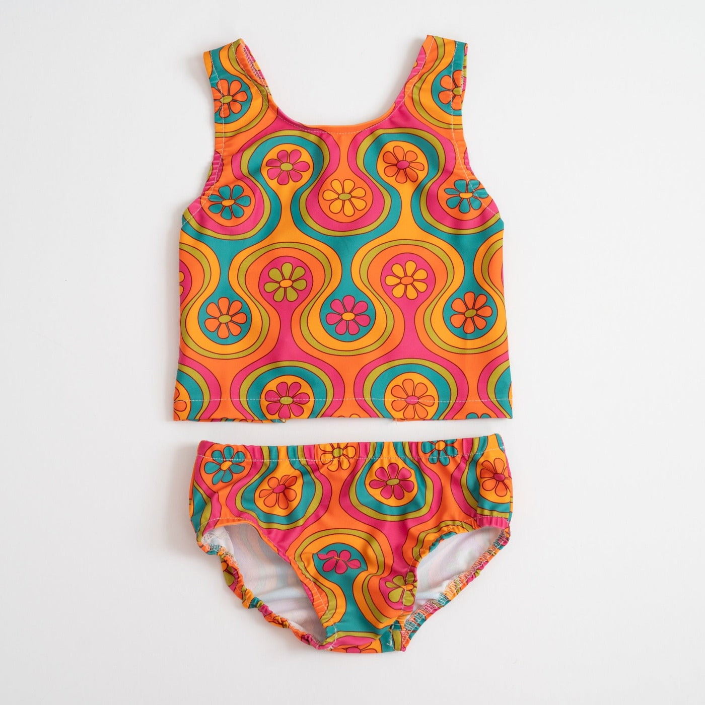 Groovy Two Piece Swimsuit for Girls