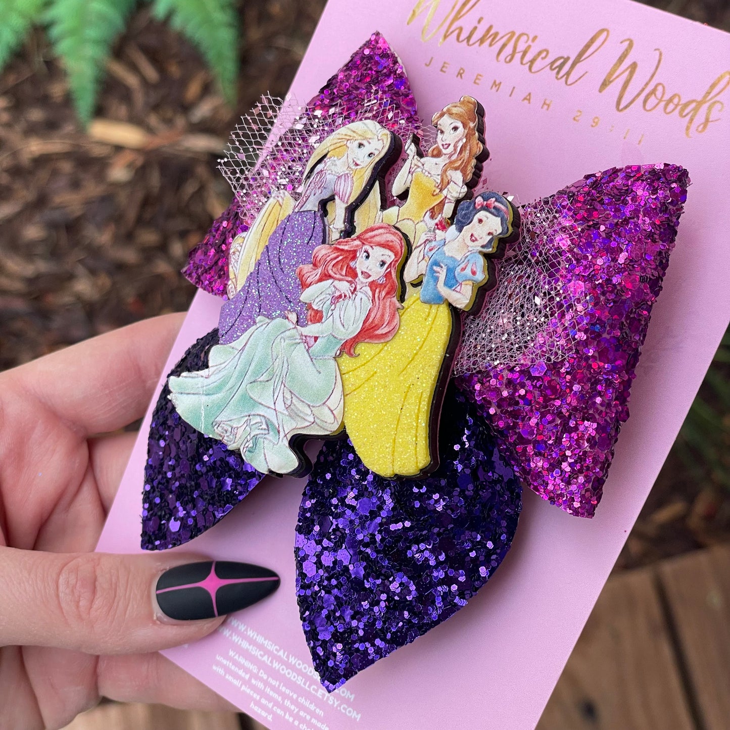 Princesses Shaker Harlow Bow 4”