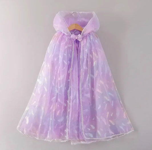Whimsical Purple Feathers Cape EOT
