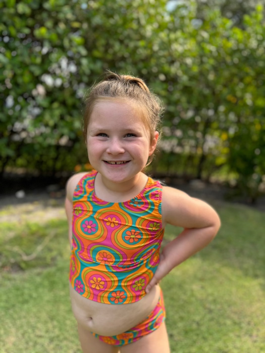 Groovy Two Piece Swimsuit for Girls