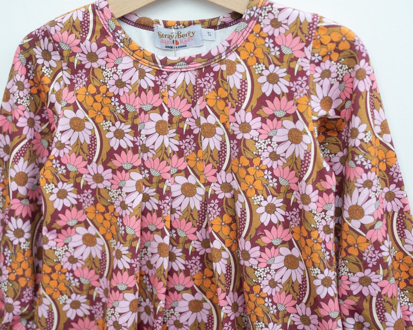 Fall Floral Long Sleeve Baby Toddler Girl Dress