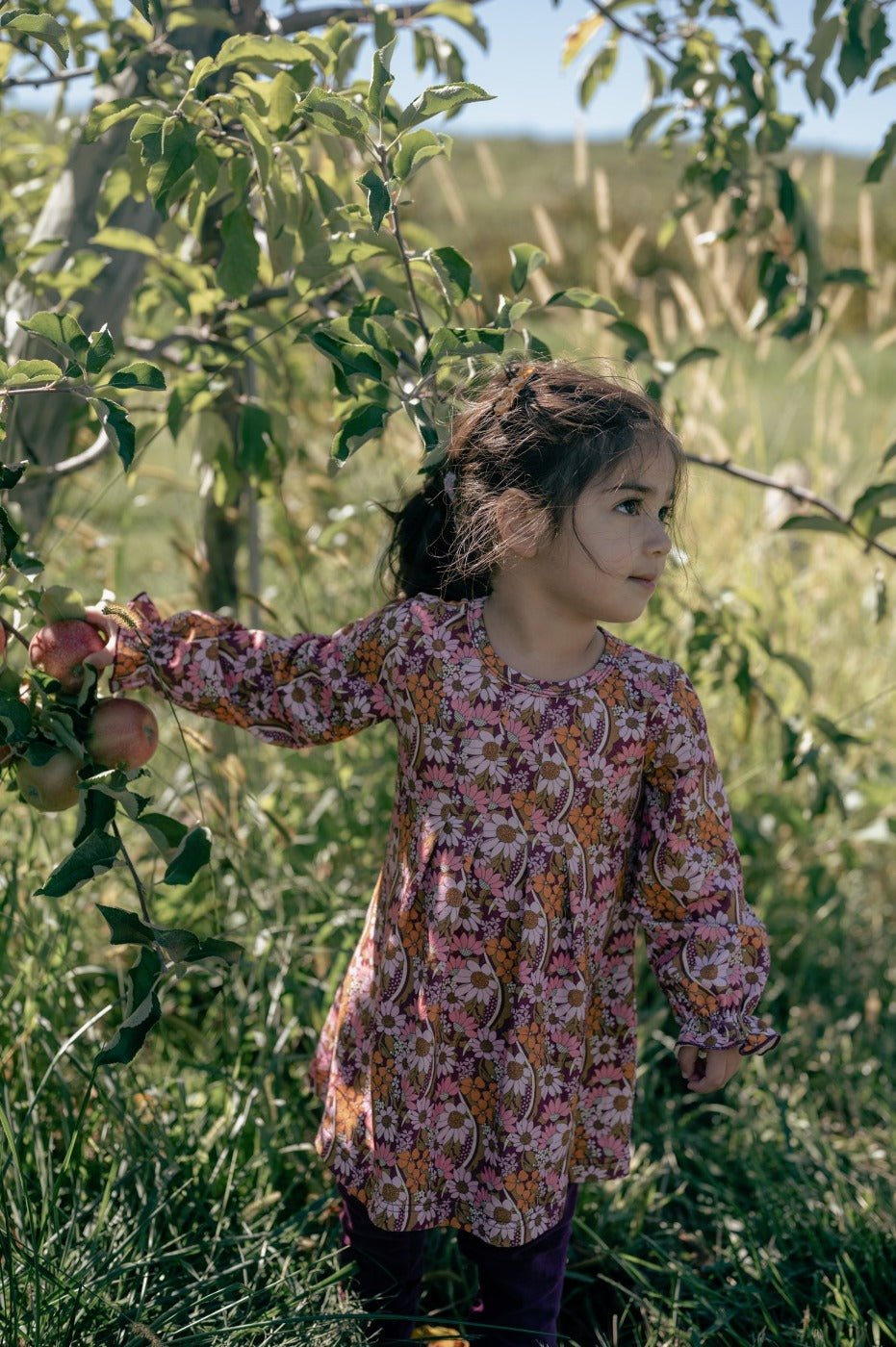 Fall Floral Long Sleeve Baby Toddler Girl Dress