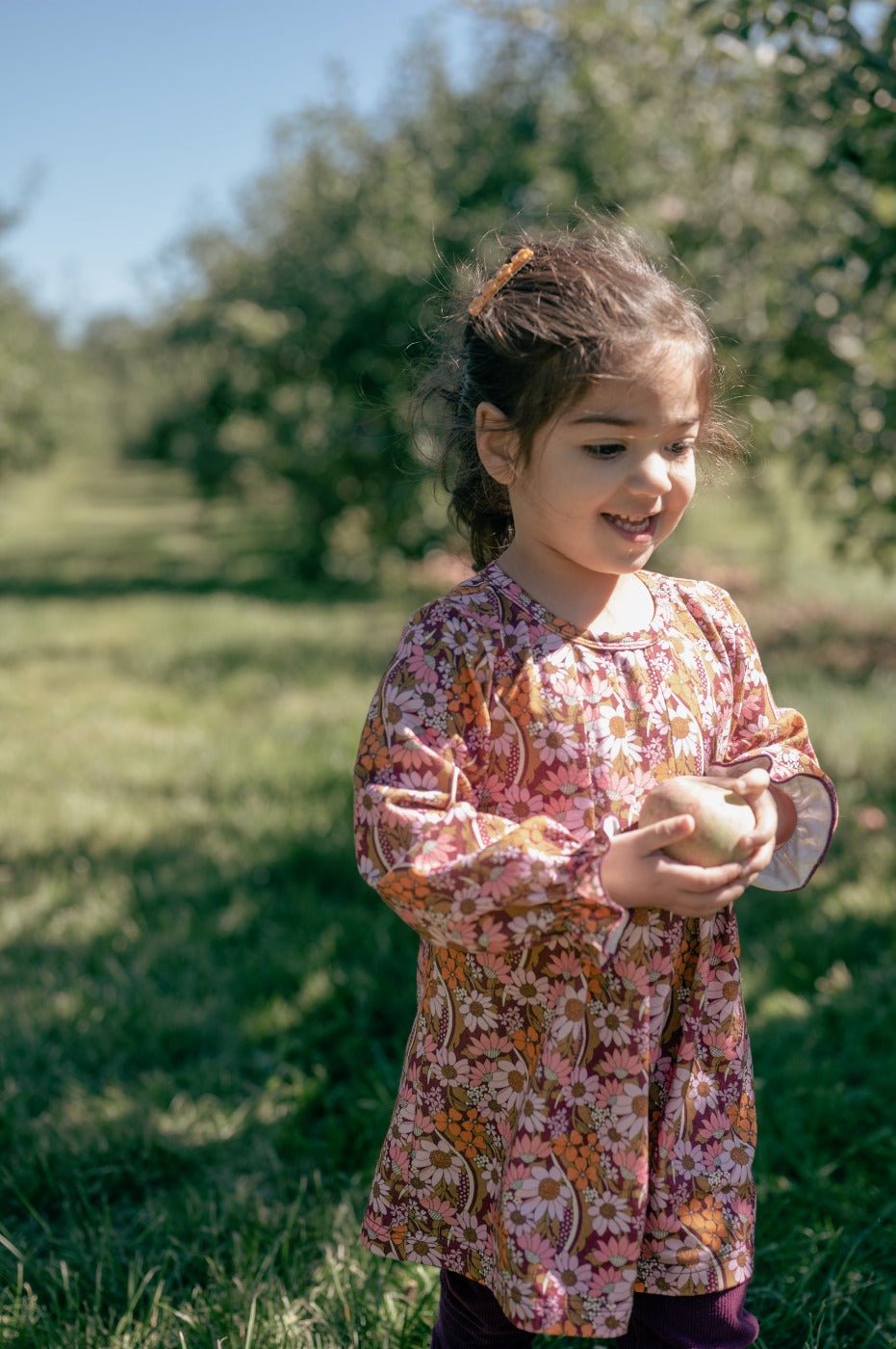 Fall Floral Long Sleeve Baby Toddler Girl Dress
