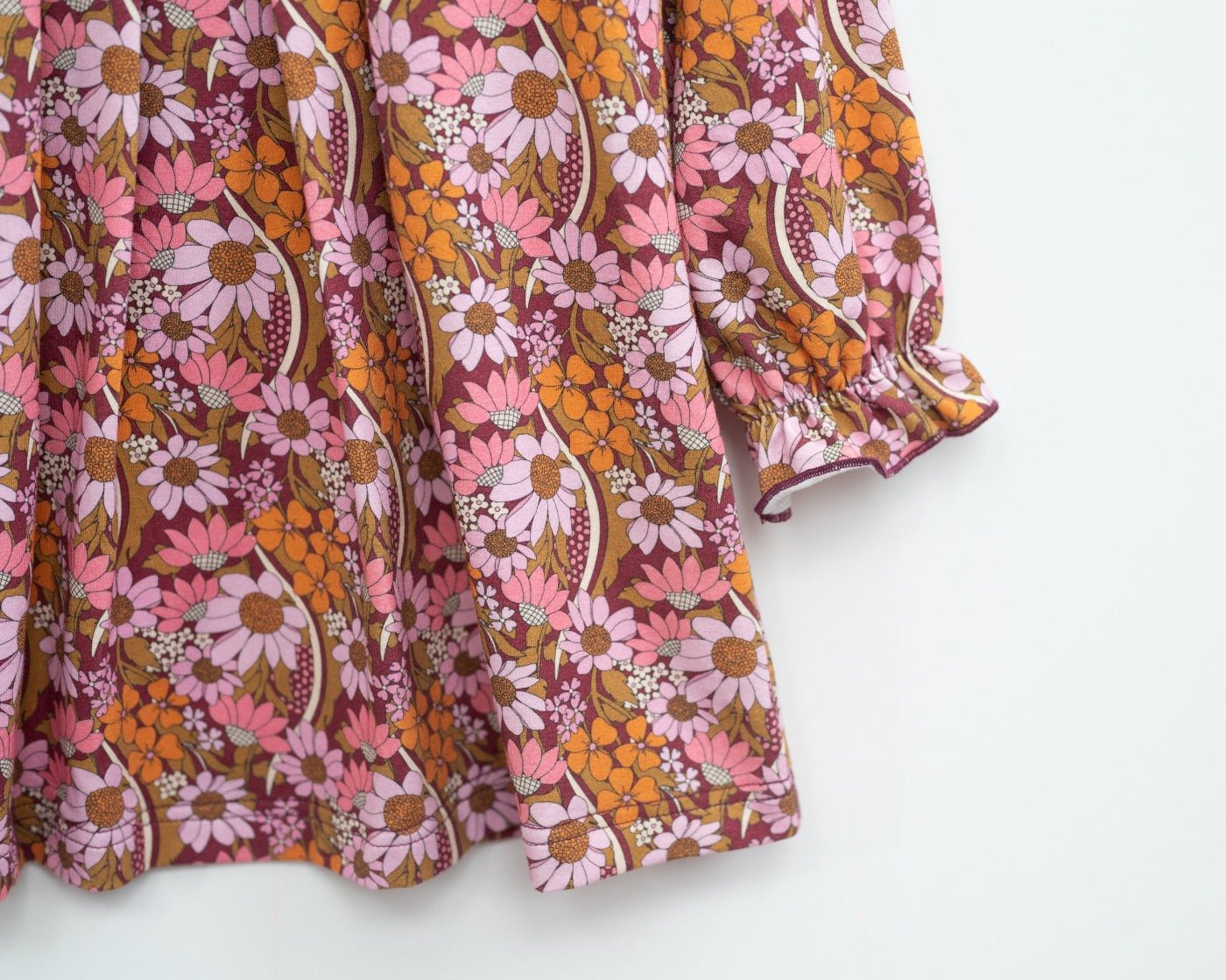 Fall Floral Long Sleeve Baby Toddler Girl Dress