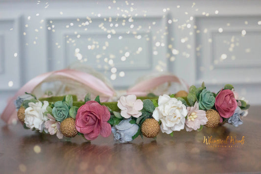 Enchanted Flower Crown Halo handmade